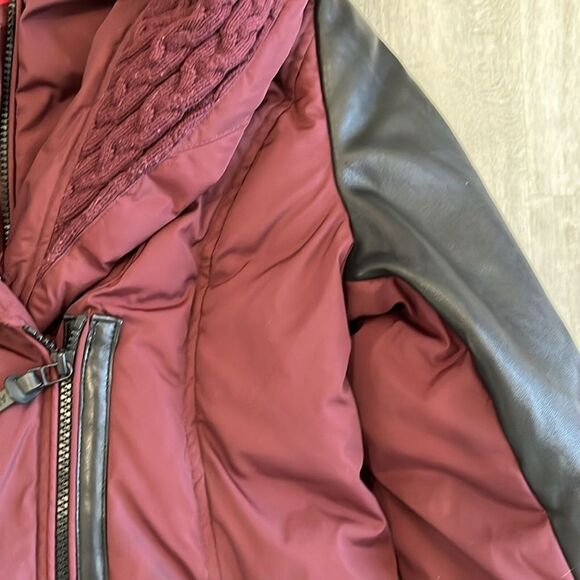 Rudsak Atelier Noir Winter Down Jacket Coat Leather *READ* - Women’s Large - Picture 5 of 16